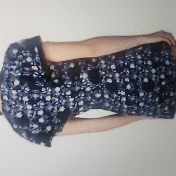 SANDRO LAITH WRAP EFFECT LACE TRIMMED ROMPER SIZE 40 - Picture 2 of 5